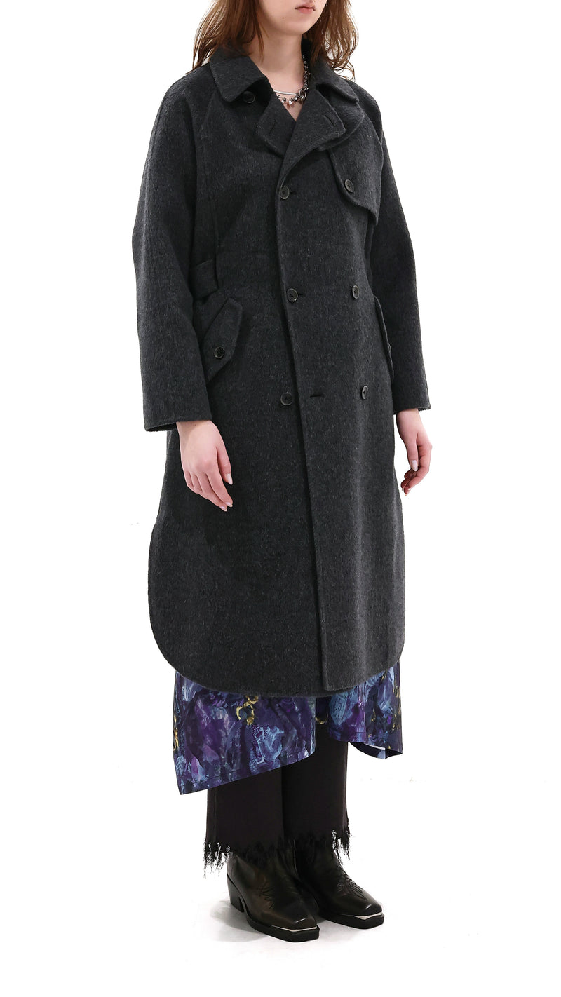 Wool Alpaca Long Coat