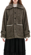 Oversized Wool Blend Coat