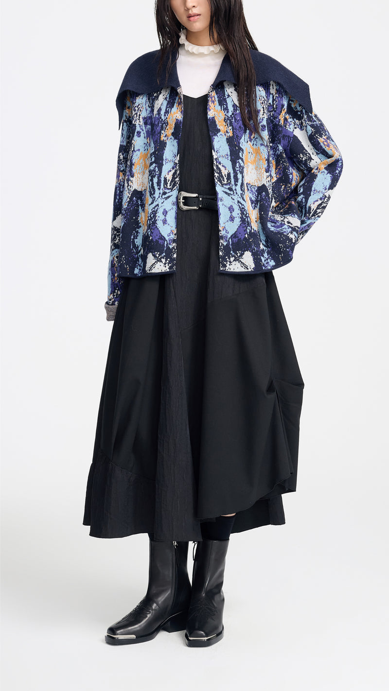 Irregular Patched Dress