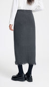 Zip-up Knitted Pencil Skirt