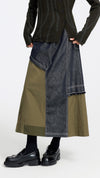 Rebuild Denim Army A-line Skirt