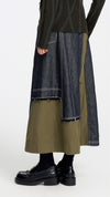 Rebuild Denim Army A-line Skirt