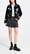 Woolen Pleated Skirt