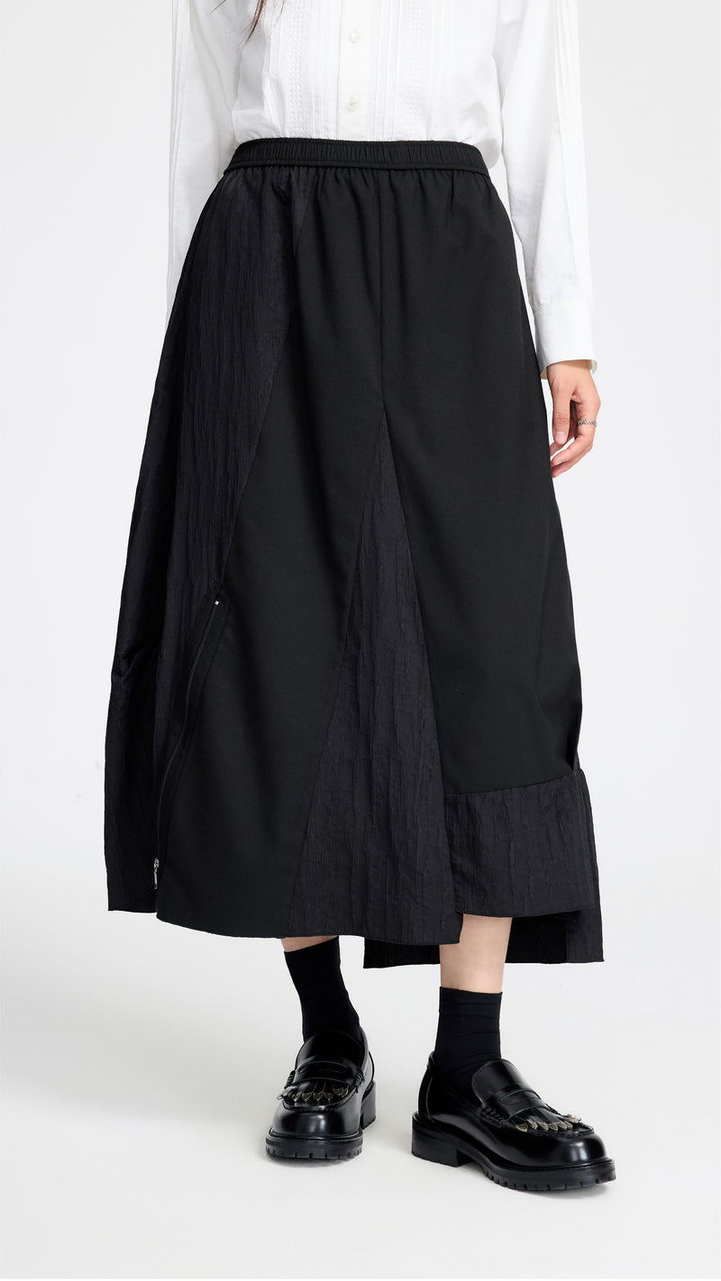 Irregular Patched Skirt