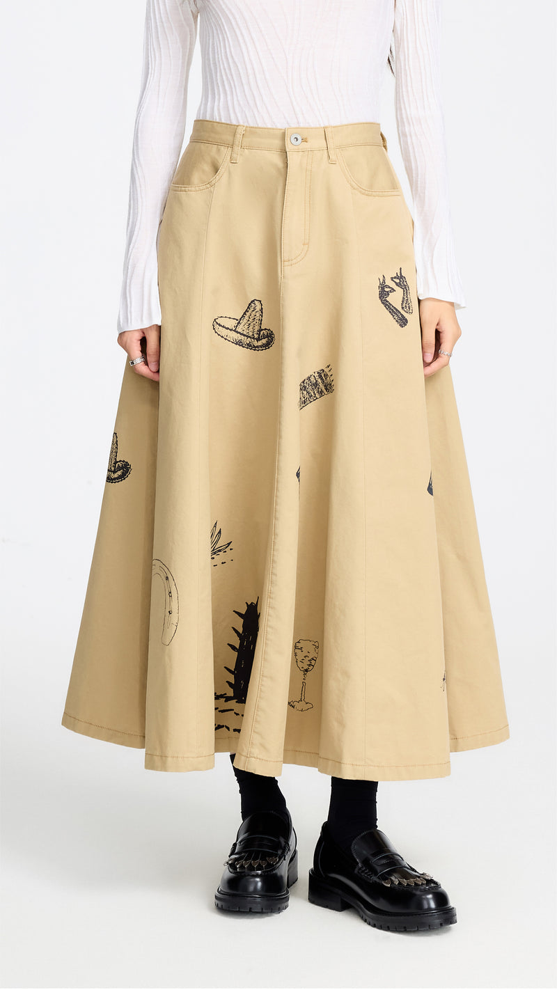 Souvenir Flare Skirt