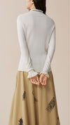 Ruffle Neck Sweater