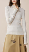Ruffle Neck Sweater
