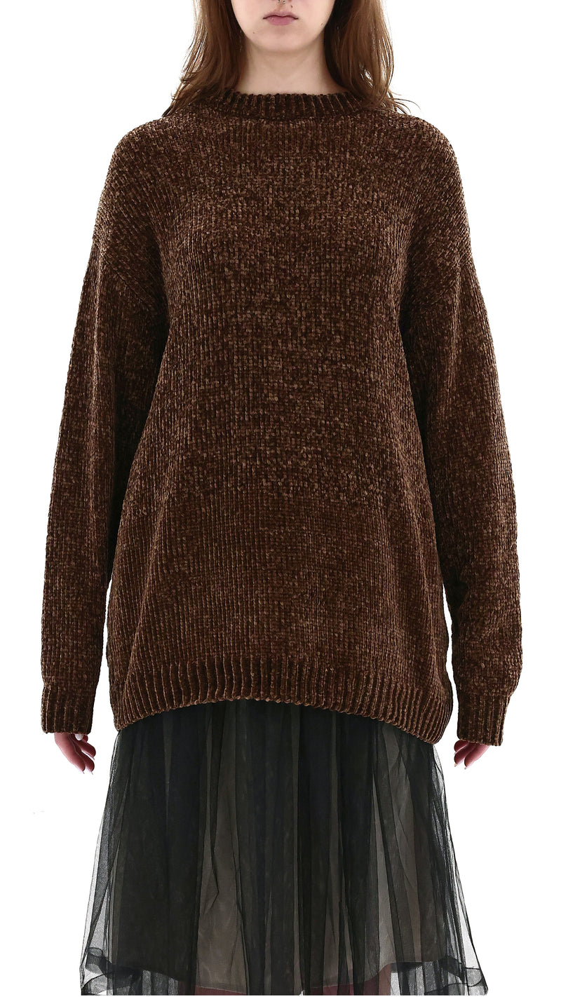 Velvet Yarn Oversized Sweater
