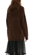 Velvet Yarn Oversized Sweater