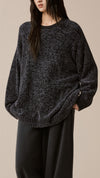 Velvet Yarn Oversized Sweater