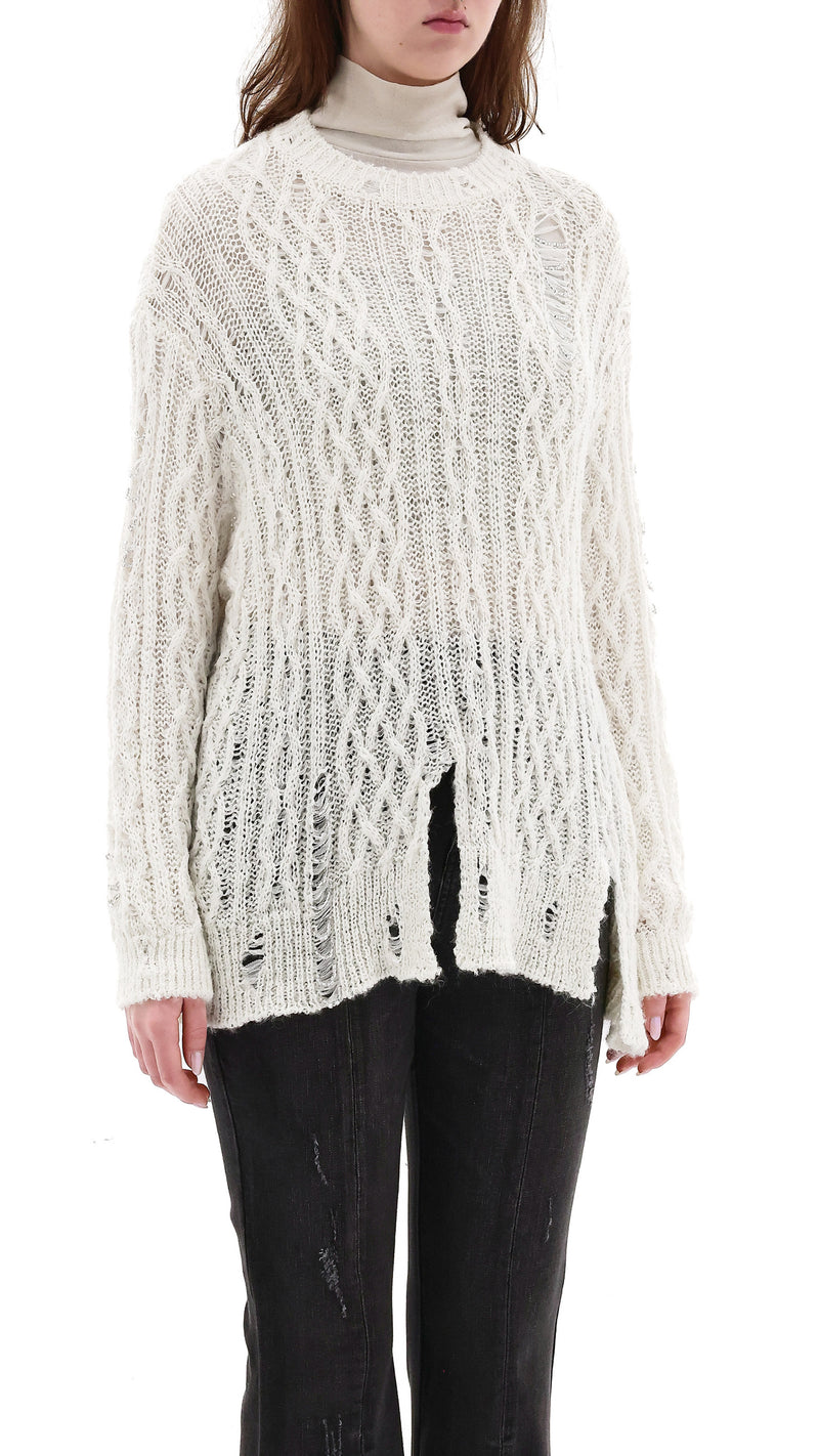 Embellished 2 in 1 Knit Dress