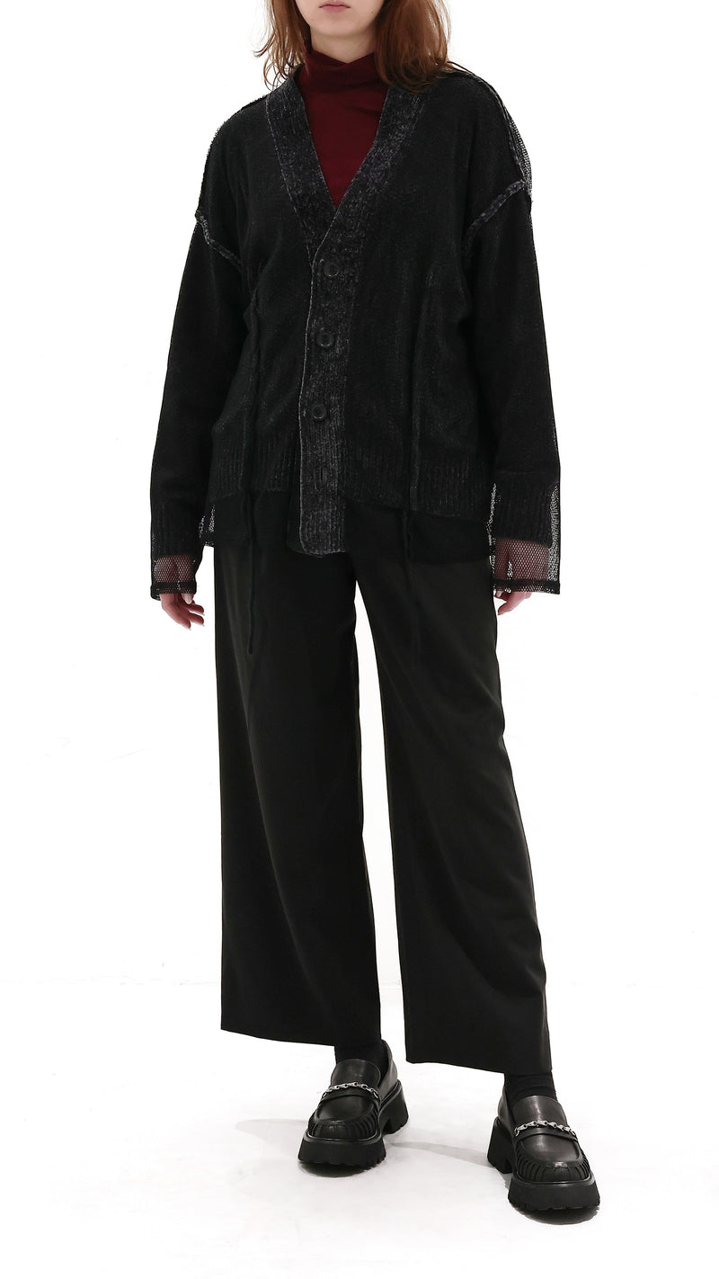 Wide-Leg With Drawstring Pants