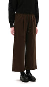 Wide-Leg With Drawstring Pants