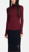 Turtle Neck Slim Cut Top