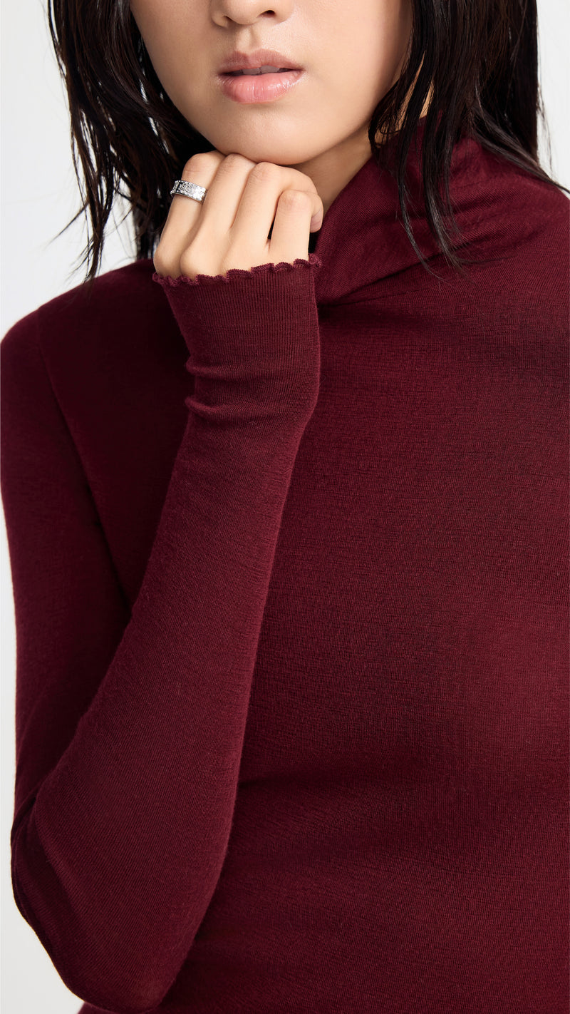 Turtle Neck Slim Cut Top