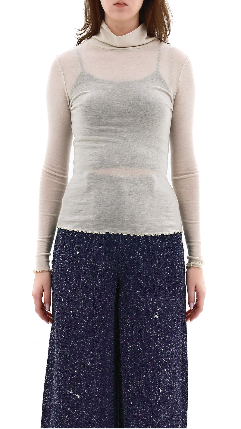 Turtle Neck Slim Cut Top