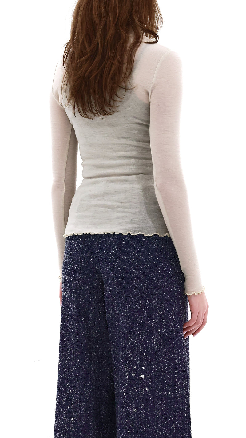 Turtle Neck Slim Cut Top