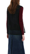 Mesh Covered Knit Vest