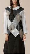 Patchwork Knit Vest