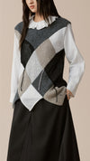 Patchwork Knit Vest