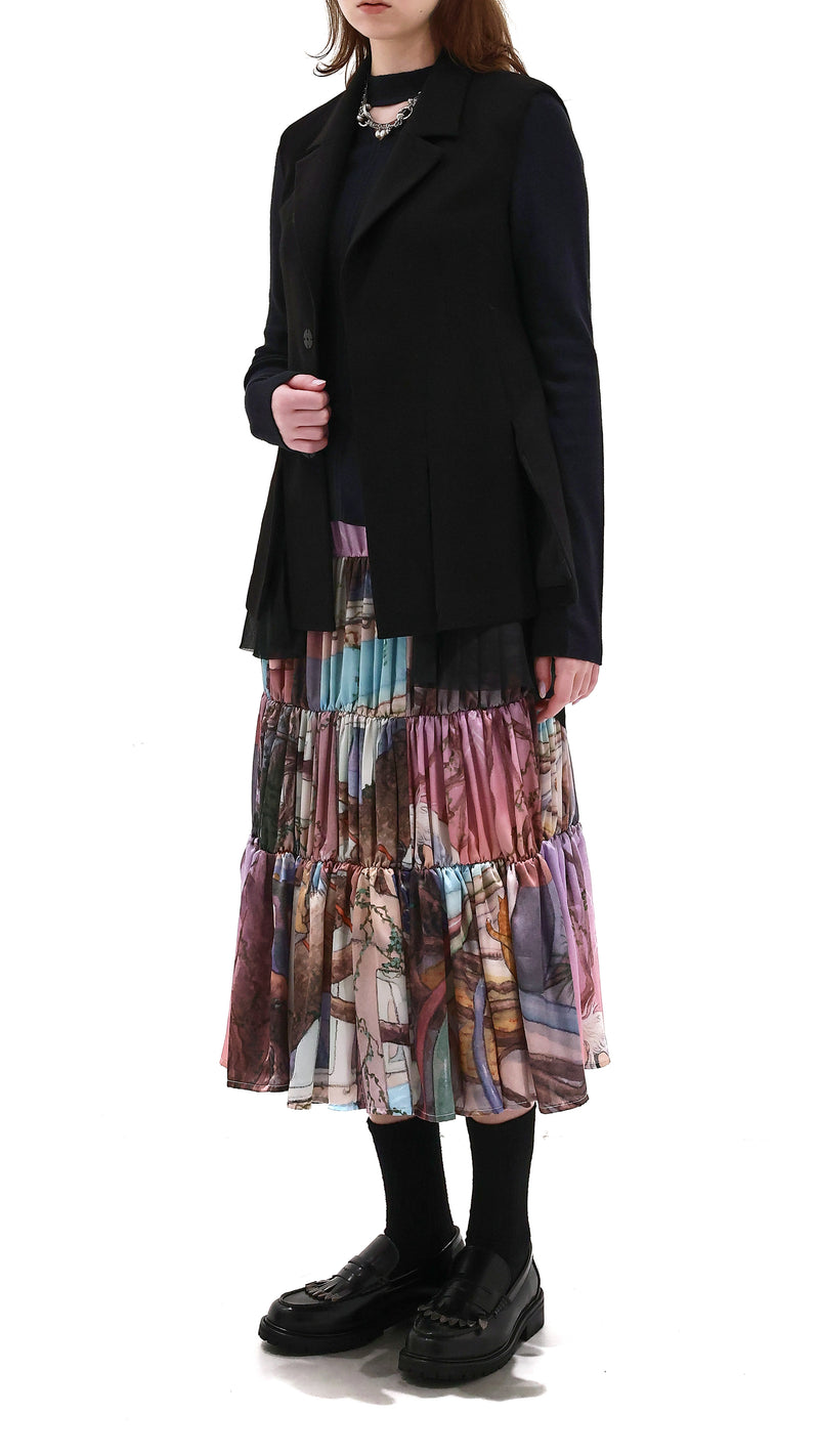 Flare Hem Tailor Waistcoat