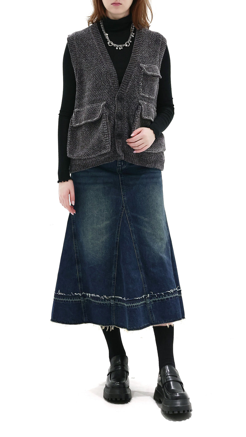 Knitted Military Waistcoat