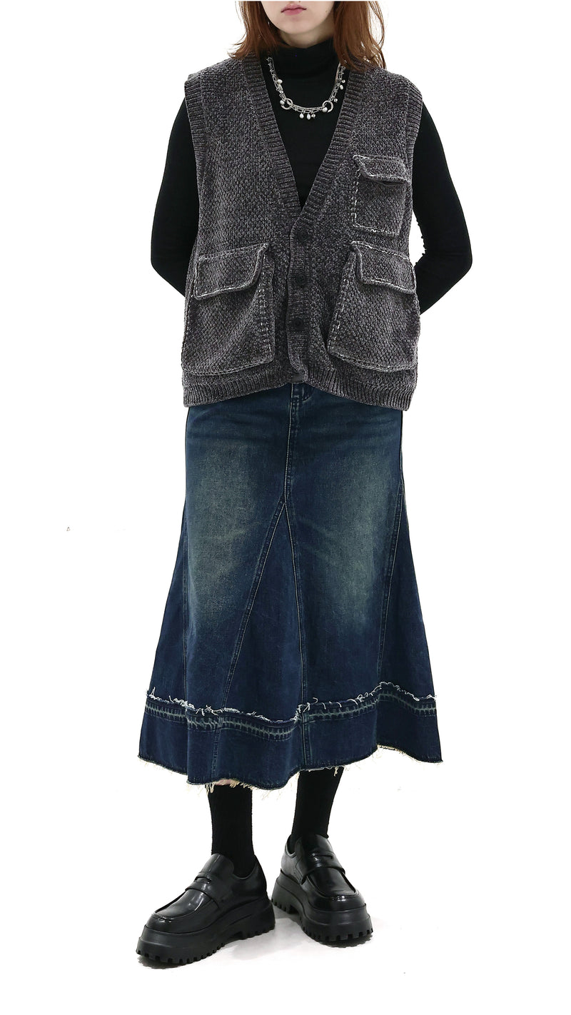 Knitted Military Waistcoat