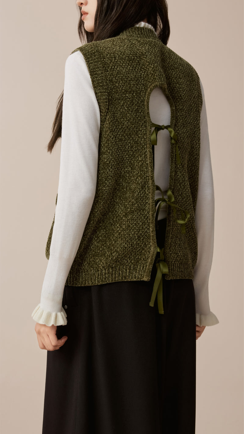 Knitted Military Waistcoat