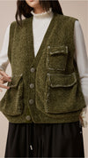 Knitted Military Waistcoat