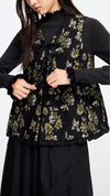 Floral Jacquard Tie String Vest