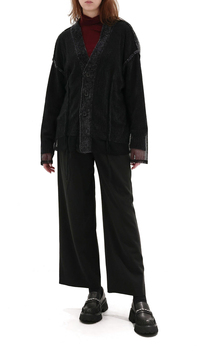 Mesh Covered Cardigan