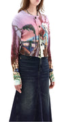 INITIAL x Little Thunder Printed Cardigan