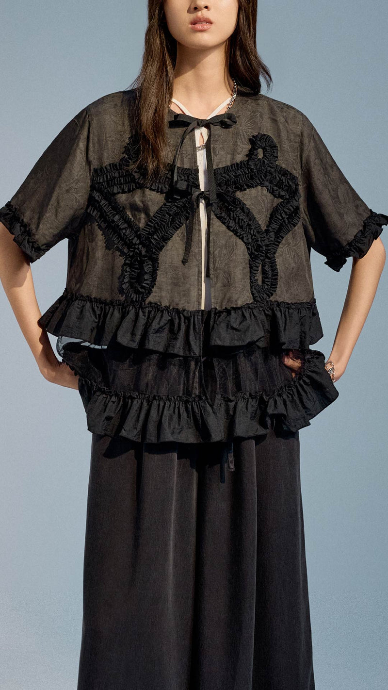 Ruffles Pattern Jacket – initialfashion