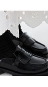 Fringe-Trimmed Slip-on Loafers