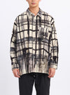 Cotton Corduroy Hand Draw Checkers Shirt