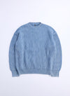 Heavy Washed Cotton Knitted Pullover