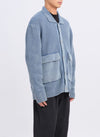 Heavy Washed Knitted Worker Jacket