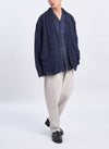 Dyed Cotton 80 Lawn Organza Ripple Finish Soft Blazer