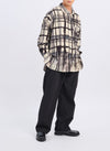 Cotton Corduroy Hand Draw Checkers Shirt