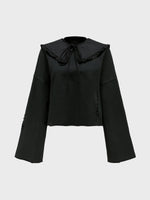 Detachable Ruffle Collar Sweatshirt
