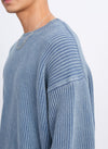 Heavy Washed Cotton Knitted Pullover