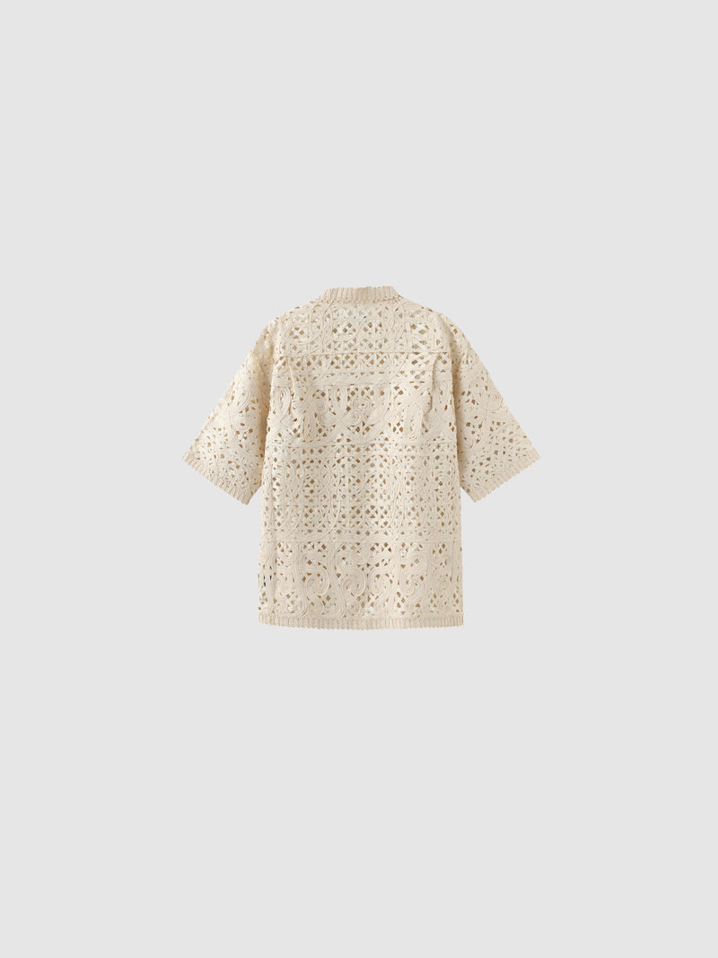 Cord Embroidery Shirt