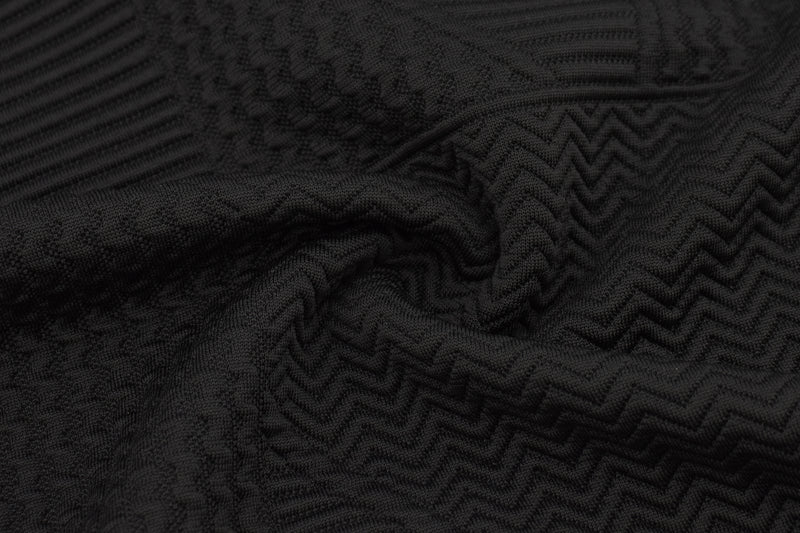 Polyester Spandex Jacquard Oversized Tee