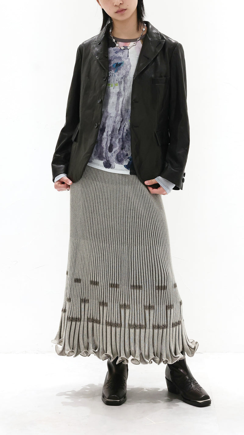 Lambskin Leather Blazer Jacket