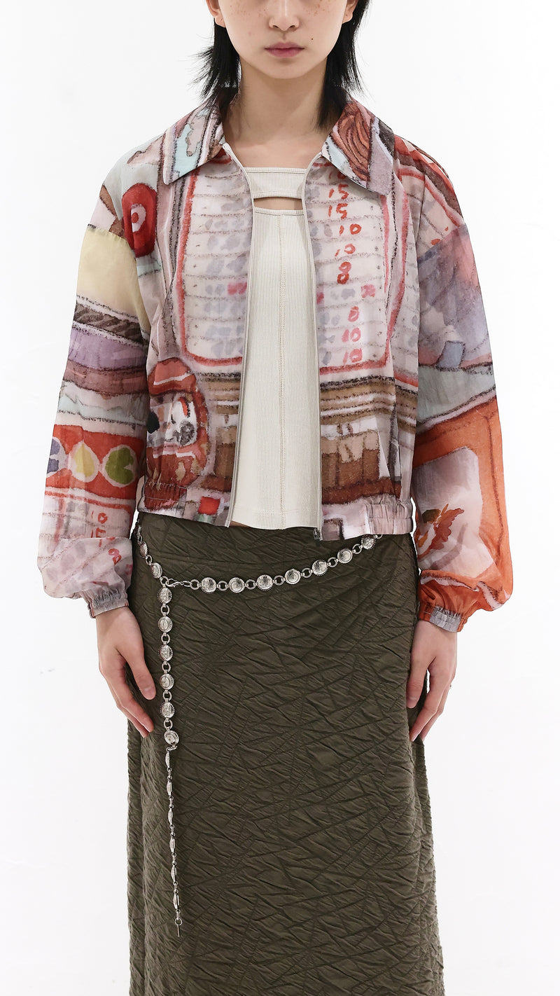 INITIAL x Little Thunder Pattern Work Jacket