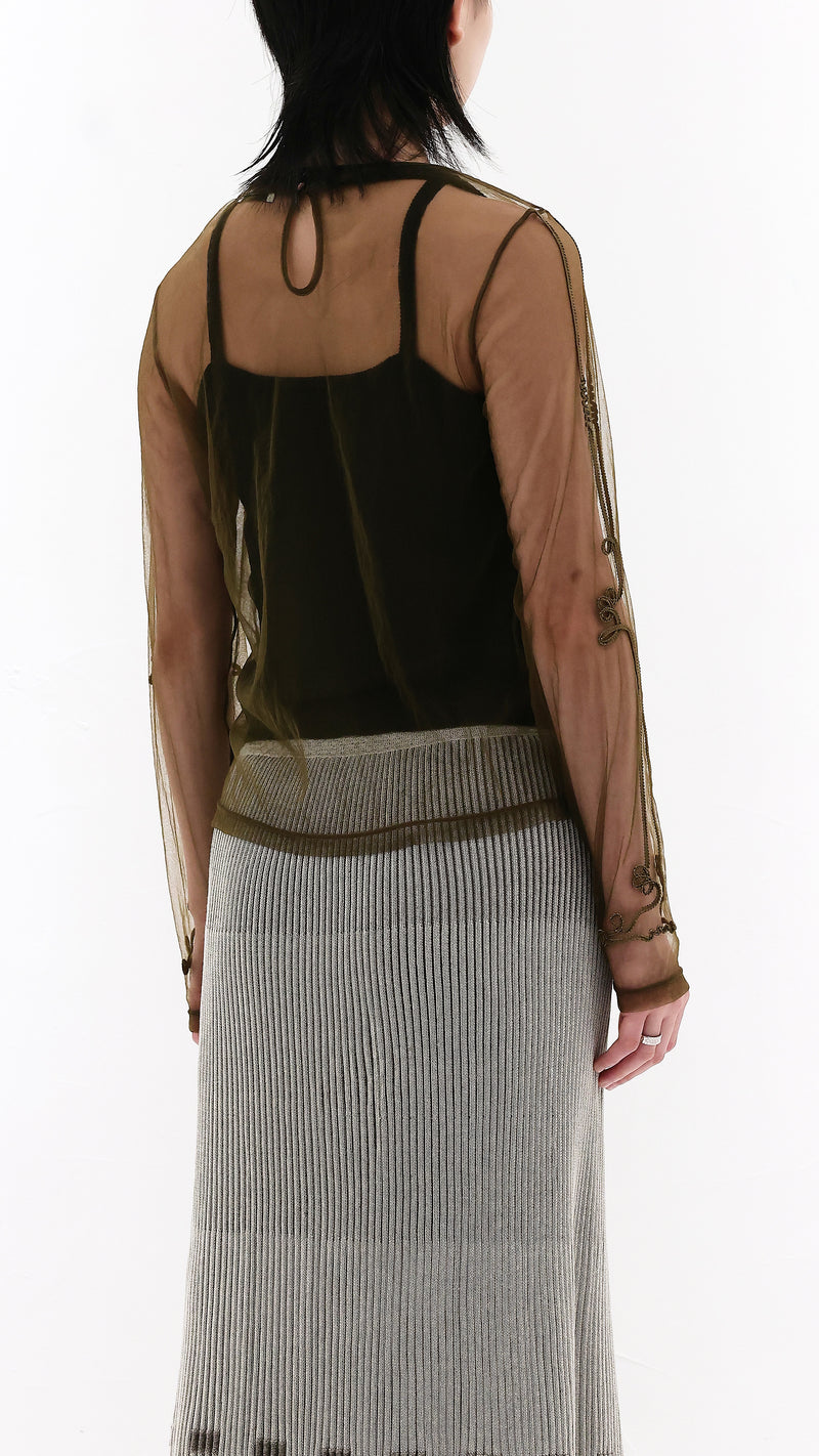 Western Bolero Sheer Tight Top