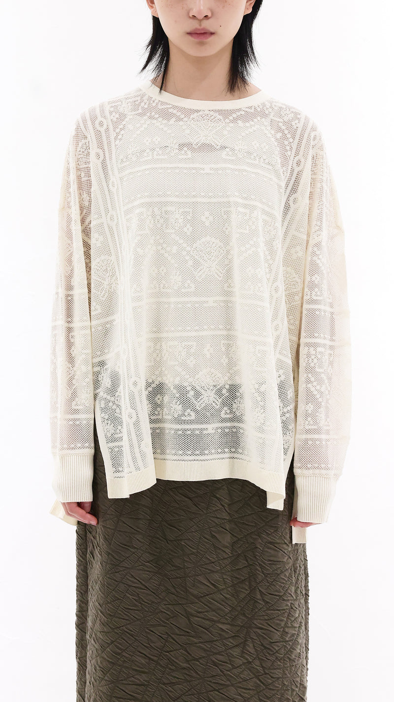 Oversized Lace Pullover
