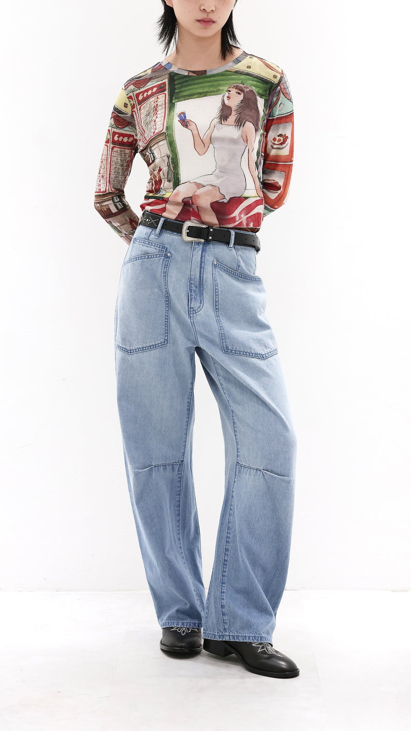 INITIAL x Little Thunder Graphics Printed Pullover