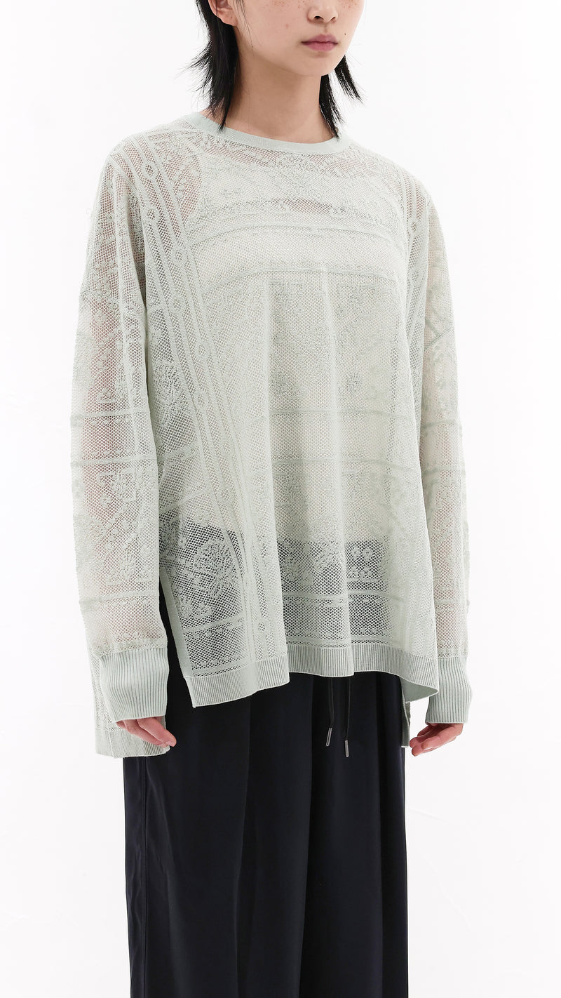 Oversized Lace Pullover