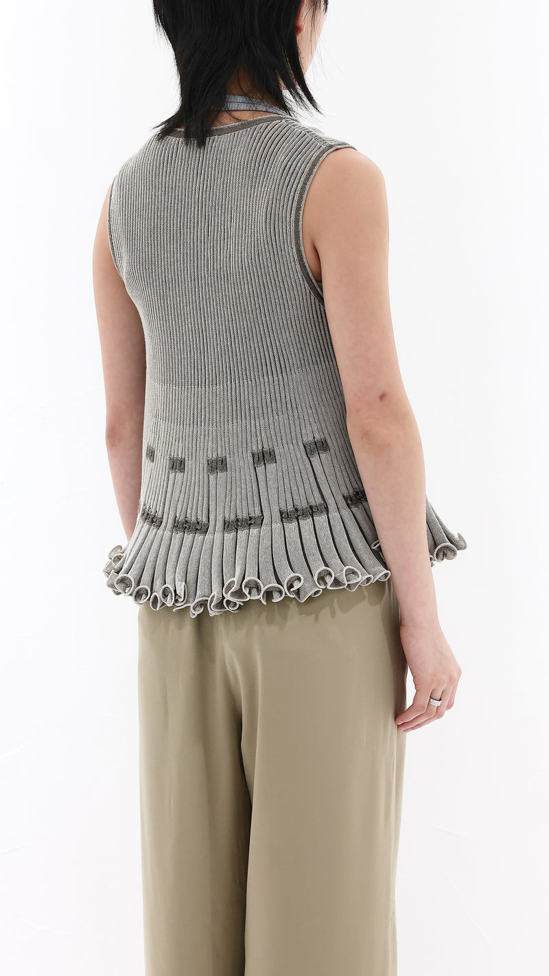Fish Tail Knit Vest